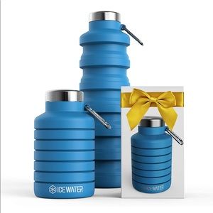 Collapsible Water Bottle BPA Free Silicone, 24 oz